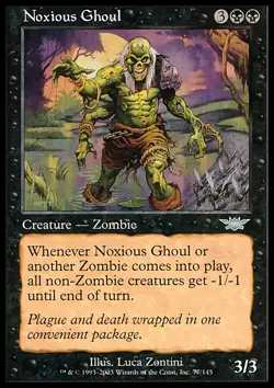 MTG NOXIOUS GHOUL - POOR/ROVINATISSIMI GHOUL VELENOSO - LEG - MAGIC - Image 1