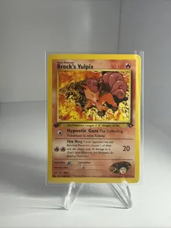 Pokemon TCG 1st Edition Brock's Vulpix Gym Challenge Card 37/132 Regular NM - Image 1