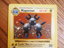 Pokemon 1999 Shadowless Base Magneton rare foil card, PSA 8.5 - Image 5
