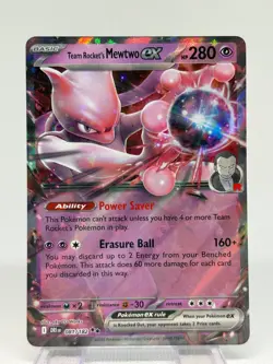 Pokemon TCG: Team Rocket's Mewtwo ex (081/182) Double Rare - SV: Destined Rivals - Image 1