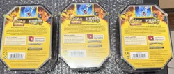 Pokemon TCG Hidden Fates Tin Charizard GX FACTORY SEALED NEW - Lot Of 3! - Image 2