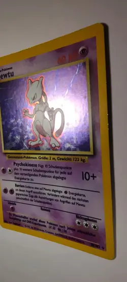 Pokemon TCG Mewtu Holo Rare 10/102 Basis-Set Deutsch 🇩🇪 Exc - Image 4