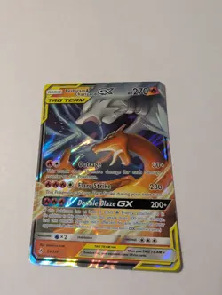Reshiram & Charizard GX Holo Ultra Rare Tag Team SM Unbroken Bonds 20/214 - Image 1