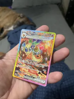 Pokemon TCG Flareon EX Prismatic Evolutions Holo Card 146/131 SV - Image 1