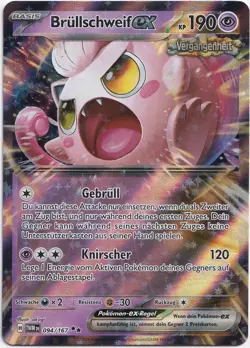 Pokemon Brullschweif ex Double Rare Maskerade im Zwielicht 094/167 NM Deutsch - Image 1