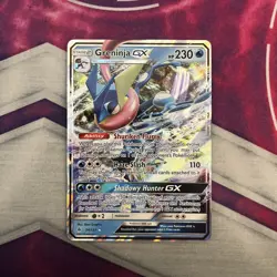 Pokemon tcg - Greninja GX - 24/131 - SM Forbidden Light - Half Art - Image 1