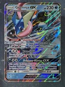 Greninja GX 24/131 Holo Ultra Rare SM: Forbidden Light NM English Pokemon - Image 1