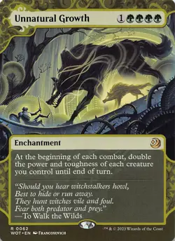 Unnatural Growth R Wilds of Eldraine: Enchanting Tales 62 NM - Image 1