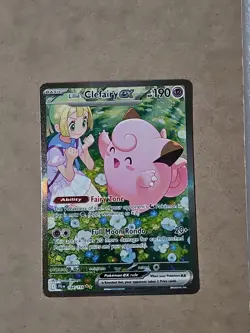 Pokemon CCG Lillie's Clefairy ex 184/159 Sv09: Journey Together Holo 2025 - Image 1