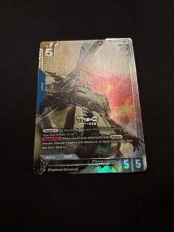 The-O GD03-002 LR+ Alt Art Steel Requiem Gundam TCG Card Game CCG English - Image 2