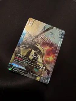 The-O GD03-002 LR+ Alt Art Steel Requiem Gundam TCG Card Game CCG English - Image 4