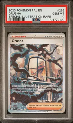 2023 POKEMON PAL EN-PALDEA EVOLVED SPECIAL ILLUSTRATION RARE #268 GRUSHA PSA 10 - Image 1