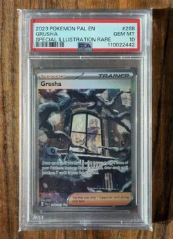 2023 POKEMON PAL EN-PALDEA EVOLVED SPECIAL ILLUSTRATION RARE #268 GRUSHA PSA 10 - Image 1