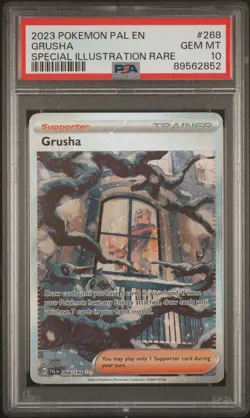 2023 POKEMON PAL EN-PALDEA EVOLVED SPECIAL ILLUSTRATION RARE #268 GRUSHA PSA 10 - Image 1
