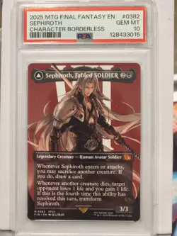Sephiroth, Fabled SOLDIER (0382) (Borderless) Final Fantasy Regular Psa 10 - Image 1