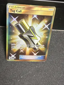 Pokemon Tag Call Cosmic Eclipse Full Art SM Gold Holo Card 270/236 Secret Rare - Image 4