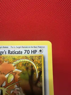 Pokemon Lt. Surge's Raticate 016/034 Classic Holo Rare NM #734 - Image 3