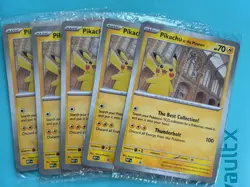 Pokemon Pikachu At The Museum x Natural History London Jumbo Card - Sealed x5 - Image 1