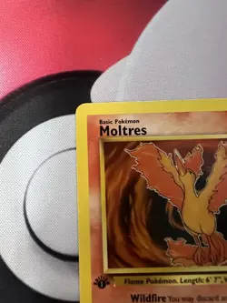 Moltres Pokemon Card TCG Fossil 1st Edition Non Holo 1999 WOTC 27/62 LP - Image 4