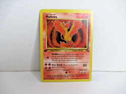 Pokemon TCG Moltres Fossil 1999 Card #27/62 1st Edition Non Holo LP - Image 1