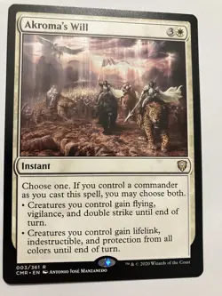 Akroma's Will Magic The Gathering MTG Commander Legends Regular - Image 1