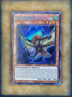 Yugioh Advanced Crystal Beast Cobalt Eagle BLCR-EN015 Secret Rare 1st Ed NM - Image 1