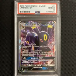 Umbreon GX PSA 10 Ultra Rare Full Art Pokemon Sun And Moon Base Set 80/149 - Image 1