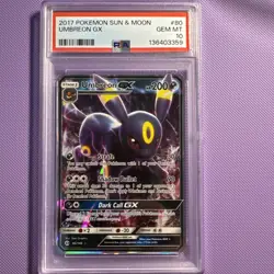 Umbreon GX PSA 10 Ultra Rare Full Art Pokemon Sun And Moon Base Set 80/149 - Image 1