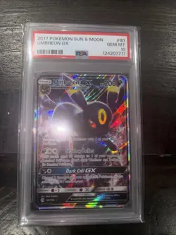 Umbreon GX PSA 10 Ultra Rare Full Art Pokemon Sun And Moon Base Set 80/149 - Image 1