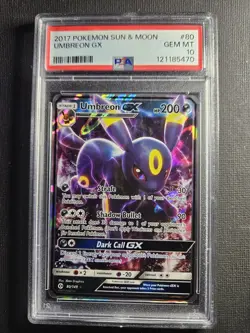 2017 Pokemon Sun & Moon Umbreon GX #80/149 PSA 10 - Image 1
