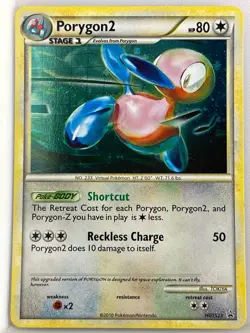 POKEMON HOLO PROMO CARD HGSS23 PORYGON 2 ex - Image 1