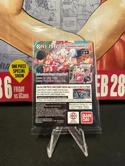 One Piece Monkey D. Luffy US Voyage College Basketball SEALED Foil Promo Card - Image 3