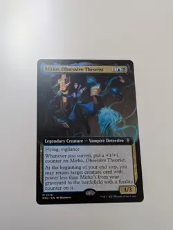 MTG - Mirko, Obsessive Theorist (Extended Art)-Murders at Karlov Manor NM/M Cond - Image 1