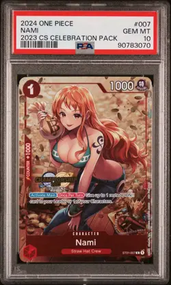 One Piece 2024 Championship 2023 Celebration Pack #007 Nami, PSA 10 - Image 1