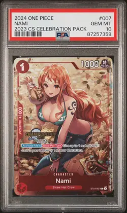 2024 ONE PIECE CHAMPIONSHIP 2023 CS CELEBRATION PACK #007 NAMI PSA 10 - Image 1