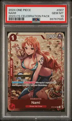 2024 ONE PIECE CHAMPIONSHIP 2023 CELEBRATION PACK #007 NAMI PSA 10 - Image 1