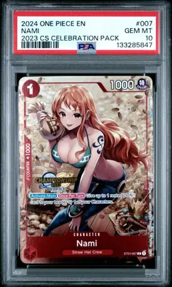 2024 ONE PIECE CHAMPIONSHIP 2023 CELEBRATION PACK #007 NAMI PSA 10 - Image 1