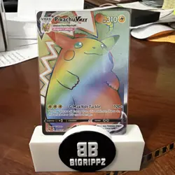 Pokemon Pikachu TCG VMAX Rainbow Rare Card G-Max Volt Tackle with 310 HP - Image 1