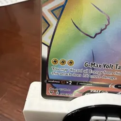 Pokemon Pikachu TCG VMAX Rainbow Rare Card G-Max Volt Tackle with 310 HP - Image 4