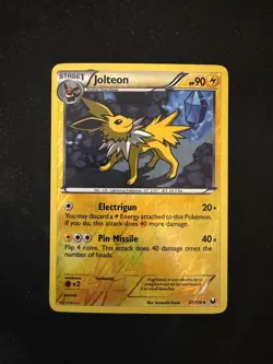 Jolteon 37/108 Reverse Holo Pokemon TCG Card Black White Dark Explorers LP+ - Image 1