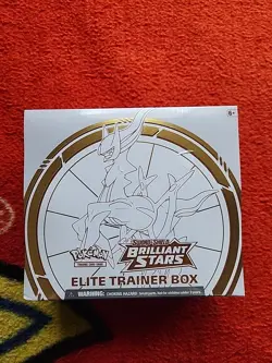 Pokemon TCG Sword Shield Brilliant Stars ETB Elite Trainer Box New Sealed 820650850127 - Image 1