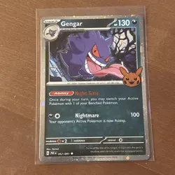 2024 Pokemon Trick Or Trade Gengar 057/091 (Cosmos Holo) - Image 1