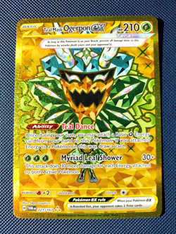 Teal Mask Ogerpon ex 221/167 Sv06: Twilight Masquerade Holo Pokemon Card Gold NM - Image 1