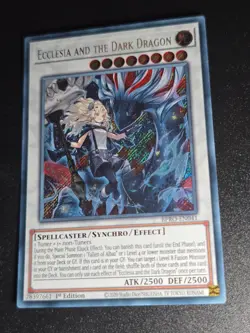 BPRO-EN041 Ecclesia and the Dark Dragon Secret Rare 1st Edition YuGiOh - Image 1