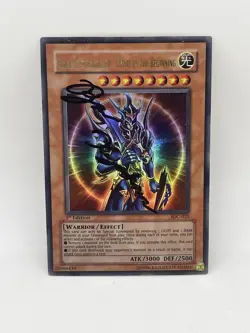 Yugioh Black Luster Soldier Envoy of the Beginning Ultra Rare 1st Ed IOC-025 DMG - Image 3