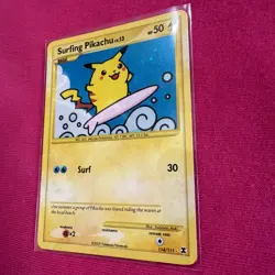 Pokemon Rising Rivals Surfing Pikachu Holo 114/111 Secret Rare - Image 3