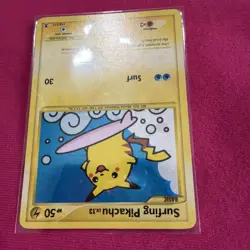 Pokemon Rising Rivals Surfing Pikachu Holo 114/111 Secret Rare - Image 4