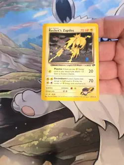 Pokemon TCG Rocket's Zapdos 15/132 Gym Challenge WOTC Holo Rare - Image 4