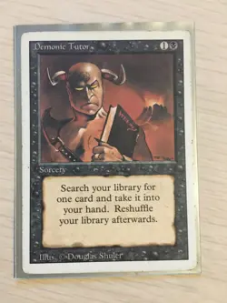 Demonic Tutor Magic: The Gathering Excellent Condition - Image 1