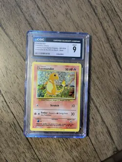 Pokemon Charmander 001/034 TCG Classic Holo CGC 9 Graded Card 2023 - Image 1